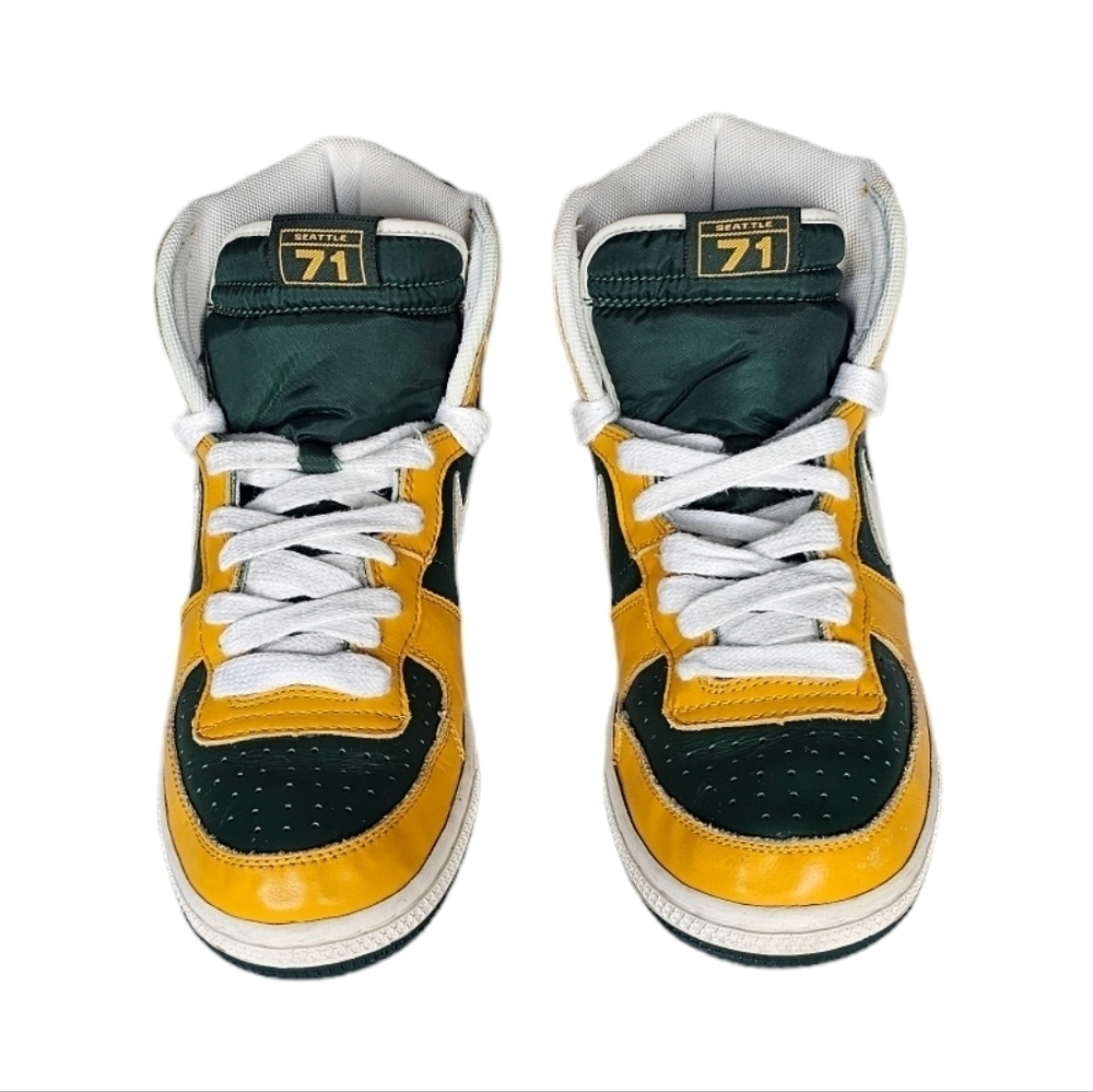 Nike Terminal Sneakers Vintage Y2K Limetated edition green yellow leather.  25,5